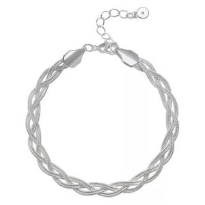 LC Lauren Conrad Braided Herringbone Chain Bracelet nwt